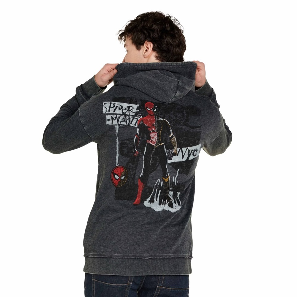 Disney Store Spider-Man: No Way Home Hooded Sweatshirt For Adults Medium NWOT